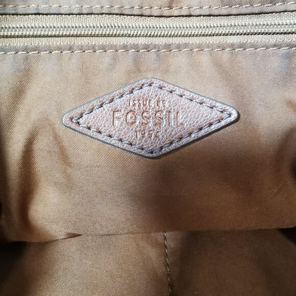 Cognac/Brass Pebbled Leather Tote #264 - Picture 6 of 12